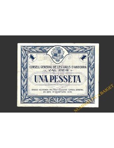 ANDORRA, VALLS D'  1 pesseta 19 de desembre del 1936
