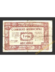 ALCAÑIZ (Teruel) 1 peseta junio de 1937