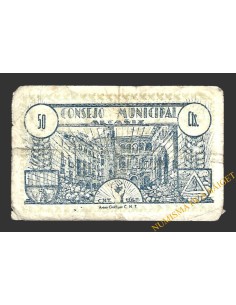ALCAÑIZ (Teruel) 50 céntimos junio de 1937 2