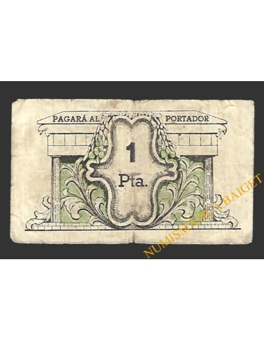ALGEMESÍ (Valencia) 1 pesetqa 1937