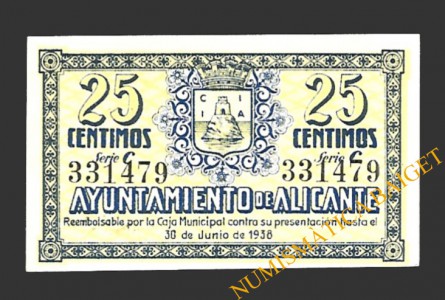 ALICANTE 25 céntimos, 17 de junio de 1937