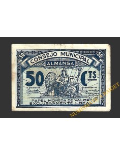 ALMANSA (Albacete) 50 céntimos, 1937