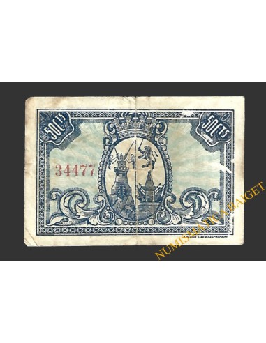 ALMANSA (Albacete) 50 céntimos, 1937