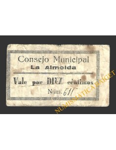ALMOLDA, LA (Zaragoza) 10 céntimos, 1937