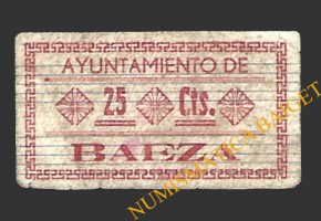 BAEZA (Jaén) 25 céntimos,1937