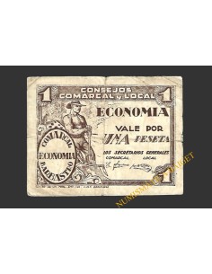 BARBASTRO (Huesca) 1 peseta, 1937