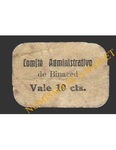 BINACED (Huesca) 10 céntimos, 1937