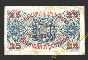 CARTAGENA (Murcia) 25 céntimos, junio de 1937