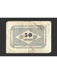 CIEZA (Murcia) 50 céntimos,  1937 (2ª emisión) 2