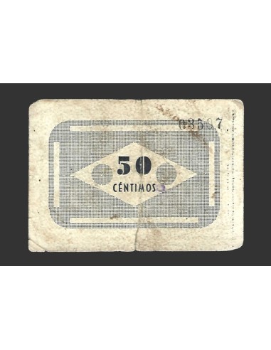 CIEZA (Murcia) 50 céntimos,  1937 (2ª emisión)