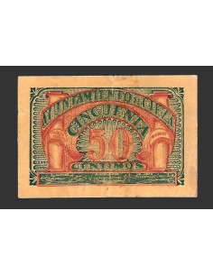 CIEZA (Murcia) 50 céntimos,  1937 (3ª emisión)