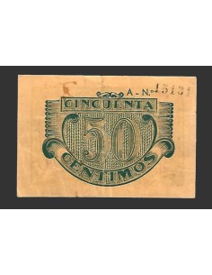 CIEZA (Murcia) 50 céntimos,  1937 (3ª emisión) 2