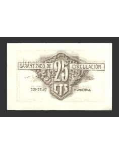 CULLERA (Valencia)) 25 céntimos,  6 de diciembre de 1937  2