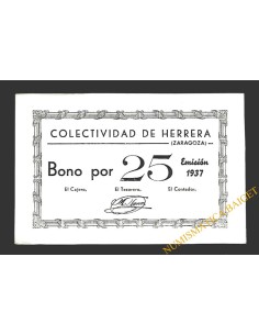 HERRERA (Zaragoza) 25 céntimos, 1937 