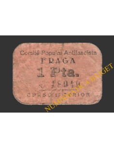 FRAGA (Huesca) 1 peseta, 1937 