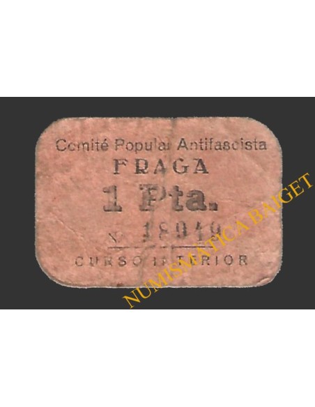 FRAGA (Huesca) 1 peseta, 1937 