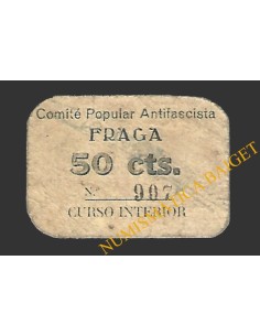 FRAGA (Huesca) 50 céntimos, 1937 