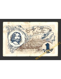 JÁTIVA (Valencia) 1 peseta, 5 de junio de 1937 