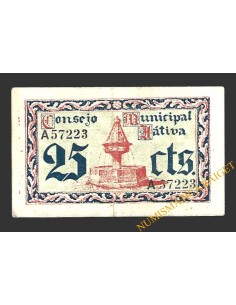 JÁTIVA (Valencia) 25 céntimos, 5 de junio de 1937 