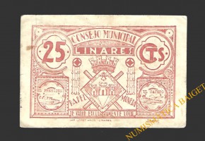 LINARES (Jaén) 25 céntimos, 1937