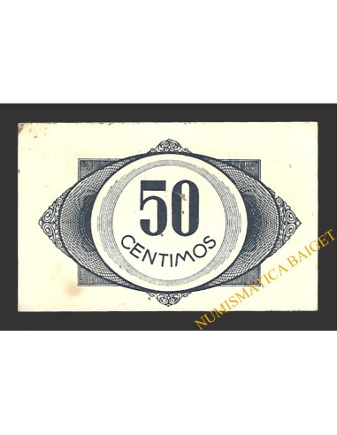 MAELLA (Zaragoza) 50 céntimos, 1 de noviembre de 1937