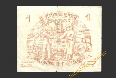 MURCIA 1 peseta 1937