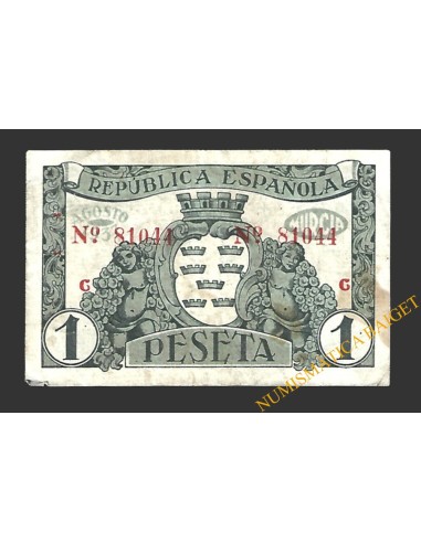 MURCIA 1 peseta, agosto de 1937