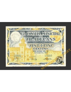 VILADECANS (Barcelona) 25 cèntims, 14 de maig del 1937