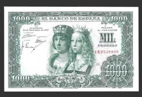 ESTADO ESPAÑOL 1000 PESETAS SIN SERIE