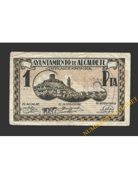 ALCAUDETE (Jaén) 1 peseta 1937 