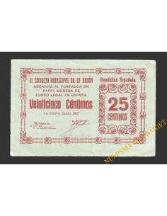 UNION, LA (Murcia), 25 céntimos junio de 1937