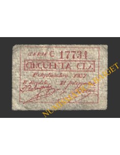 PUERTOLLANO (Ciudad Real), 50 céntimos, 1 de septiembre de 1937 2