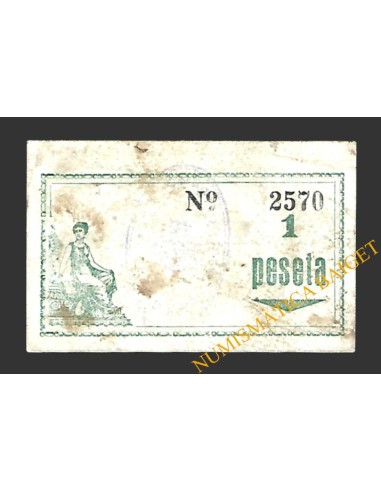 PULPÍ (Almeria), 1 peseta, 25 de agosto de 1937