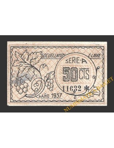 SOCUÉLLAMOS (Ciudad Real), 50 céntimos, 1937