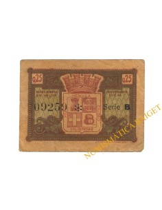 VALDEPEÑAS (Ciudad Real) 25 céntimos 1937 2