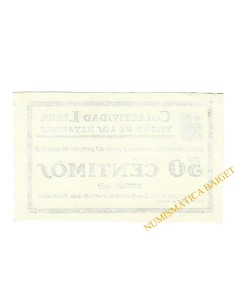 VILLAR DE LOS NAVARROS (Zaragoza) 50 céntimos 1937 2
