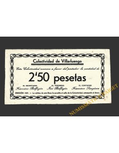 VILLARLUENGO (Teruel) 2'50 pesetas 1937