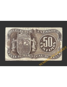 YECLA (Murcia) 50 céntimos julio de 1937 2