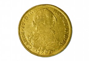CARLOS IV - 1790, 8 Escudos Nuevo Reino-JJ