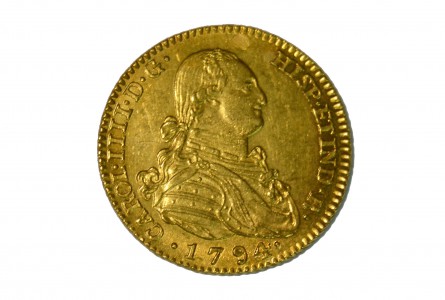 CARLOS IV - 1794. 2 Escudos Madrid-MF