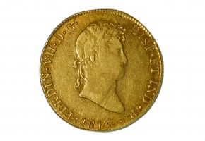 FERNANDO VII - 1815. 8 Escudos Lima-JP