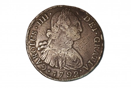 CARLOS IV - 1792. 8 REALES GUATEMALA-M
