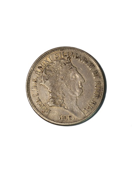 FERNANDO IV, 1818. 120 GRANA. NAPOLES Y SICILIA