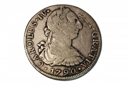 CARLOS IV - 1790. 8 REALES MEXICO-F.M.