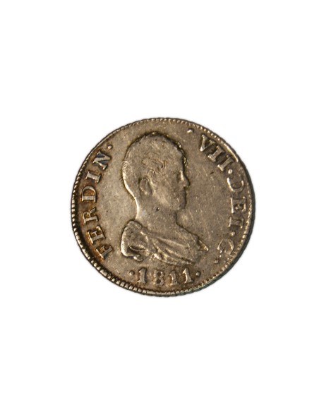 FERNANDO VII 1811, 2 REALES CATALUÑA-S.F. (TARRAGONA)