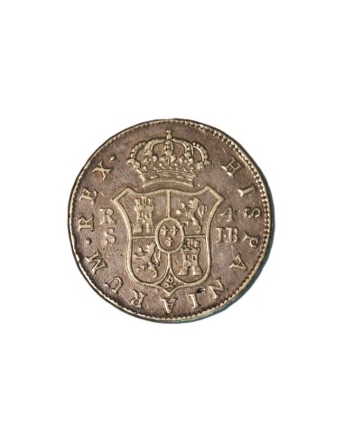 FERNANDO VII 1825, 4 REALES SEVILLA-J.B.