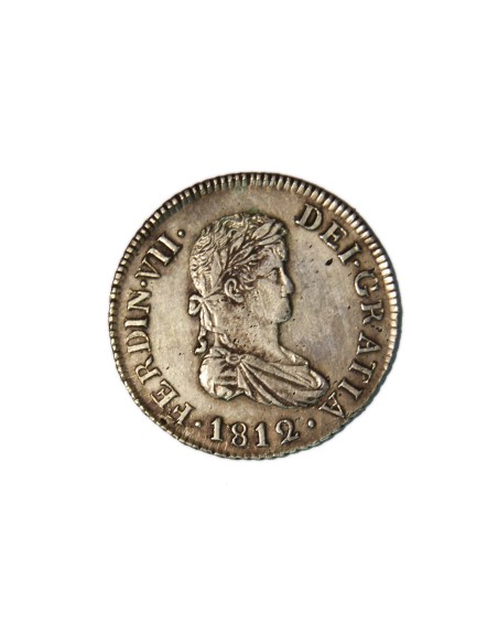 FERNANDO VII 1812, 2 REALES CATALUÑA-S.F. (PALMA DE MALLORCA)