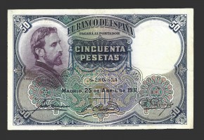 II REPÚBLICA ESPAÑOLA 50 PESETAS 1931