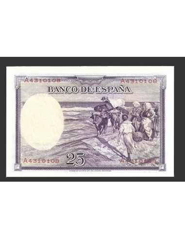 II REPÚBLICA ESPAÑOLA  25 PESETAS 1936
