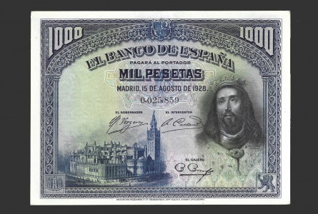 ALFONSO XIII, 1000 PESETAS 1928